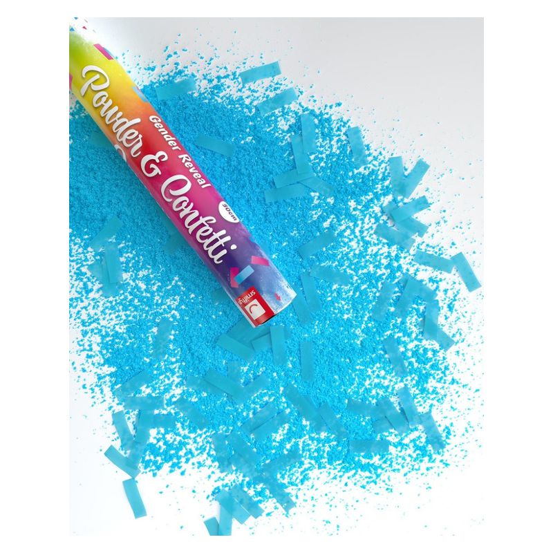 30cm Gender Reveal Confetti and Powder Cannon Blue Adult – Mad ...