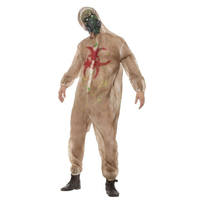 Zombie Biohazard Costume Brown Adult 1