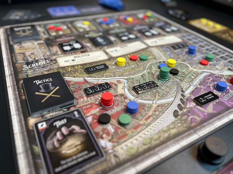5 Wards Board Game Competitive Strategy for Adults and Families from Frown Clowns