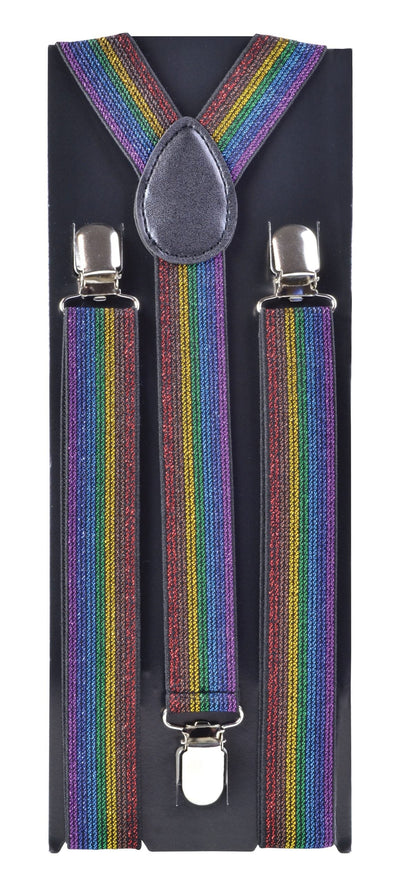 Braces Rainbow Shimmer Material Costume Accessories Unisex_1