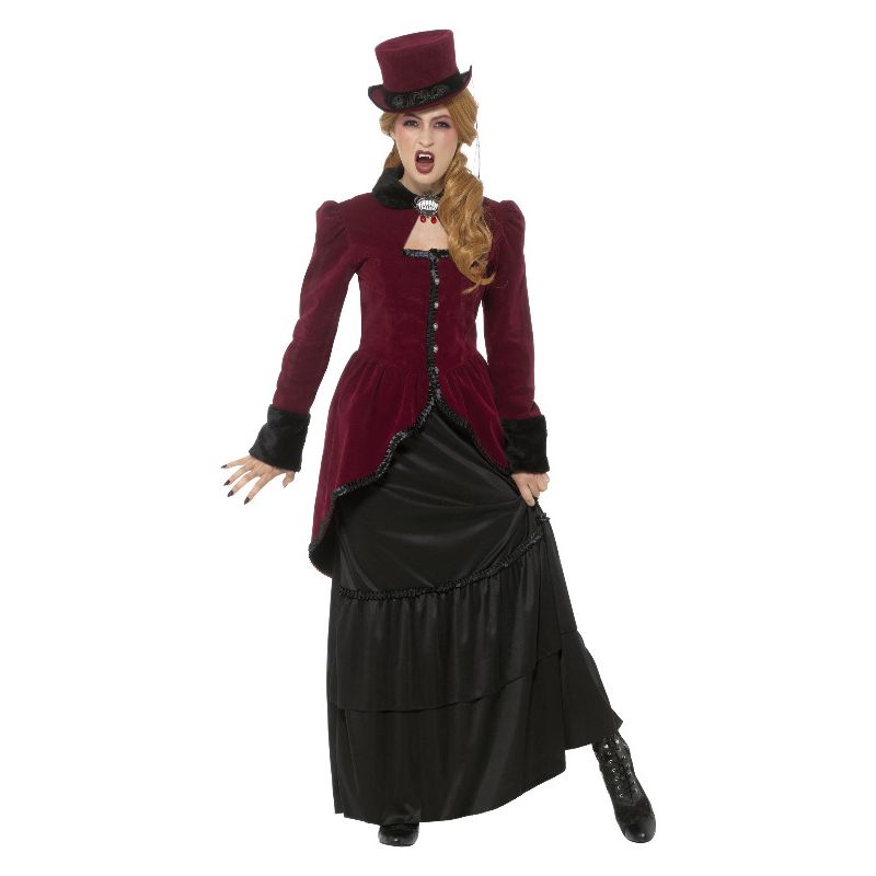Deluxe Victorian Vampire Costume Adult Green main image 1