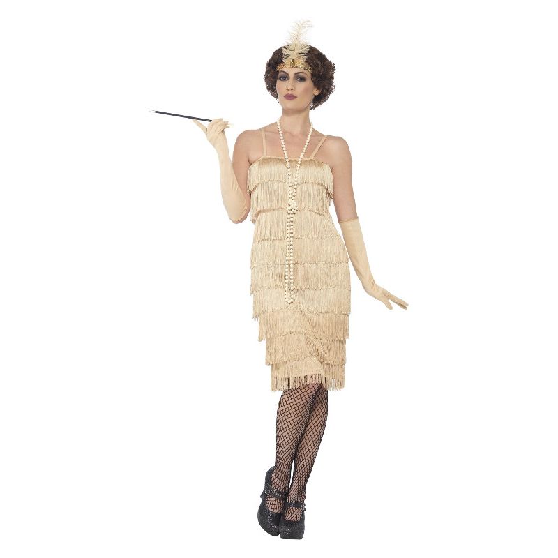 Flapper Costume Adult Silver Black main image 0