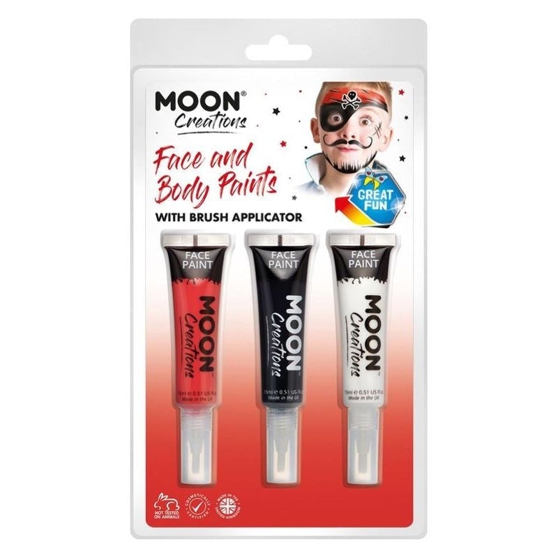 Moon Creations Face and Body Paint Monochrome Set Costume Make Up main image 0