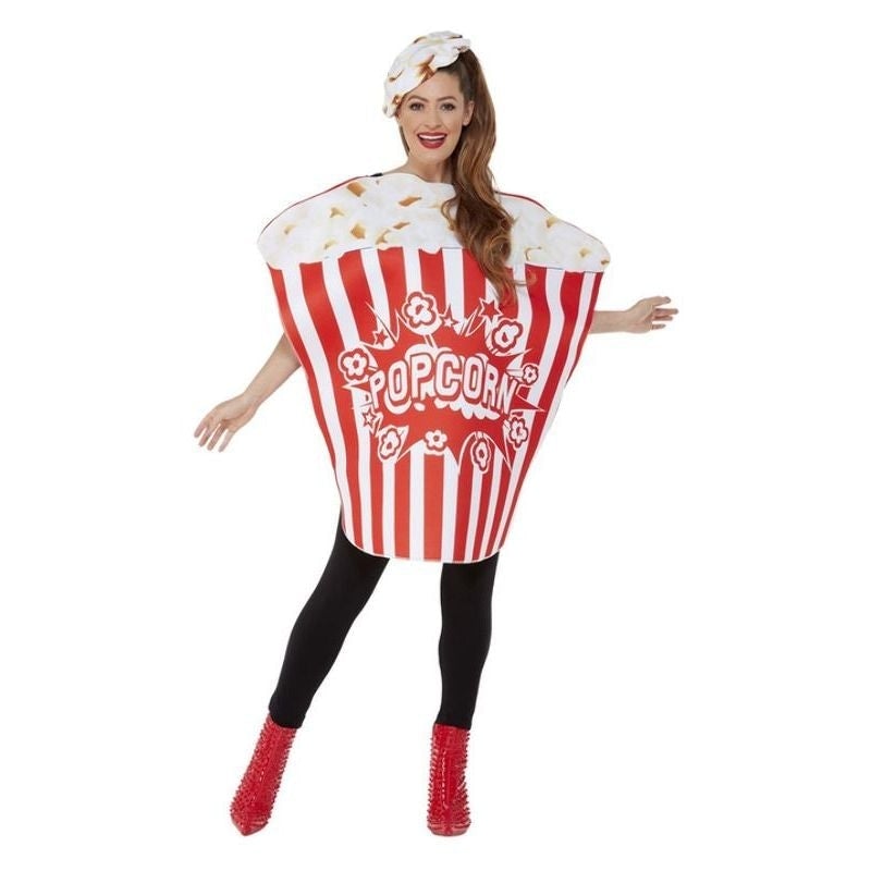 Popcorn Costume Adult Red White All In One Popcorn Costume Adult Red White All In One