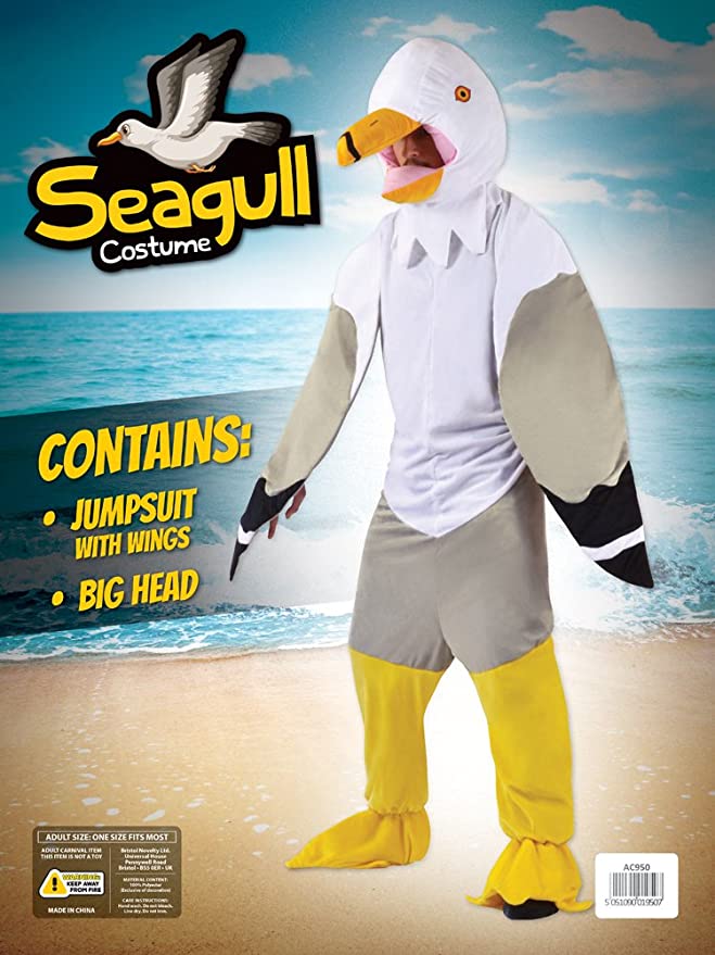 Size Chart Seagull Adult Costume Big Head Mascot