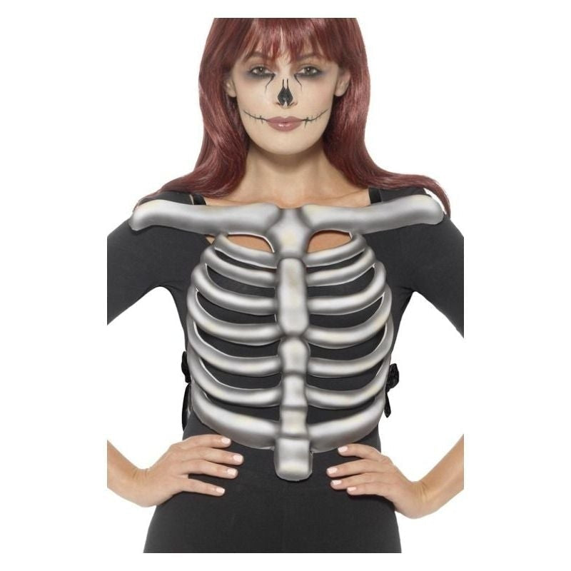 Size Chart Skeleton Rib Cage Top Unisex Adult White