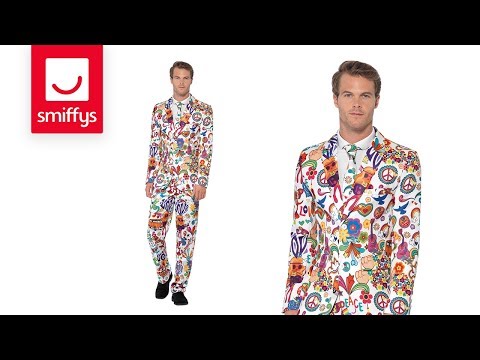 Size Chart Groovy Suit Adult Stand Out Multi Coloured Jacket Trousers Tie