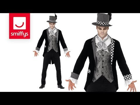 Dark Hatter Costume Adult Black Checkered