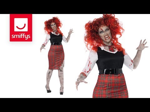Size Chart High School Horror Zombie Schoolgirl Adult Costume