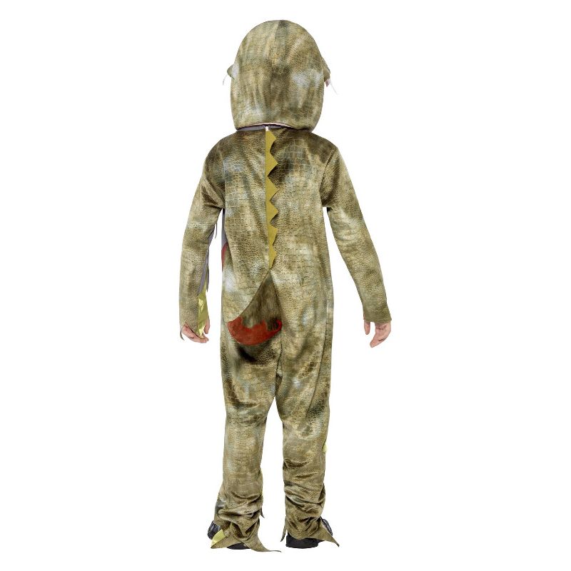 Deluxe Deathly Dinosaur Costume Green Child 2