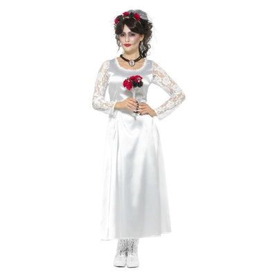 Day of the Dead Bride Costume White Adult_1 sm-48152M