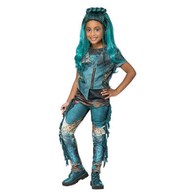 Disney Descendants Uma Costume Child Black Blue Green_1 sm-51592L