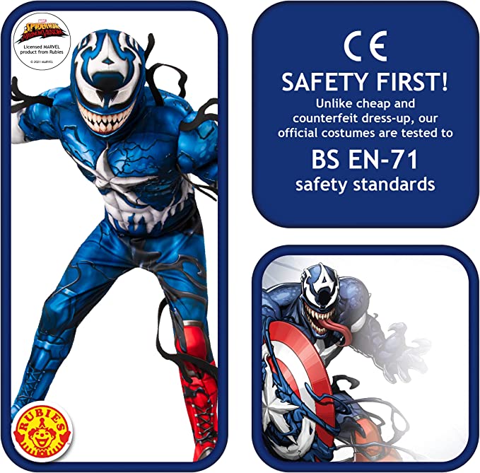 Venomized Captain America Kids Costume