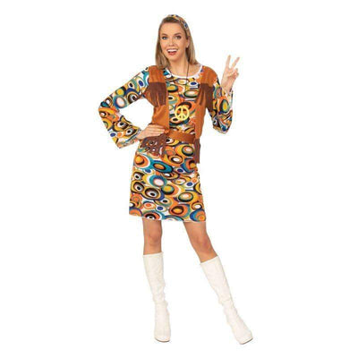 Hippy Mod Dress + Fringed Vest L Bristol Novelty _1