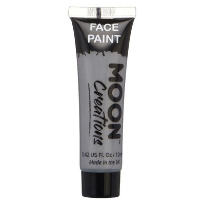 Moon Creations Face & Body Paint Grey Smiffys _1