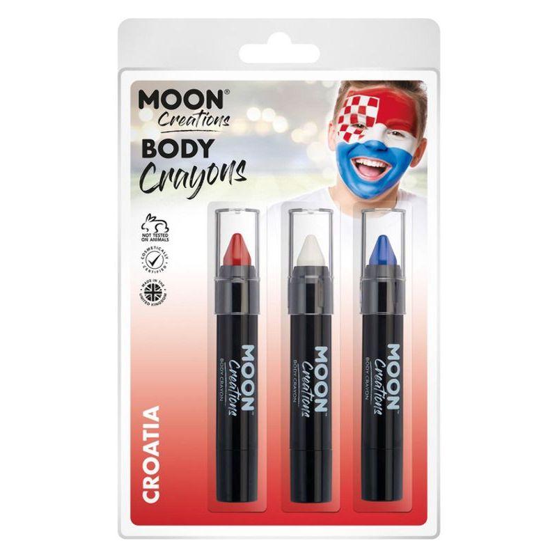 Moon Creations Body Crayons 3 Off 3.5g Country Patriot Colours Costume Make Up