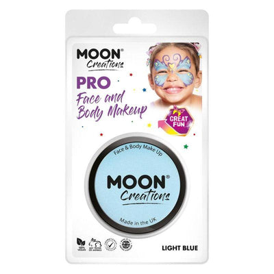 Moon Creations Pro Face Paint Cake Pot Light Blue Smiffys _1