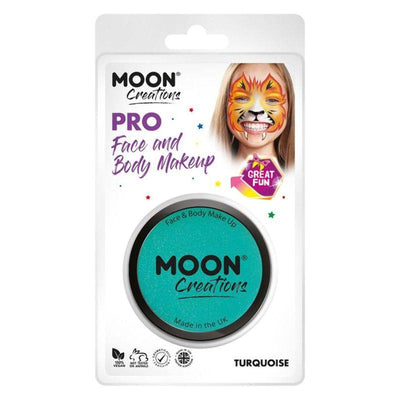 Moon Creations Pro Face Paint Cake Pot Turquoise Smiffys _1