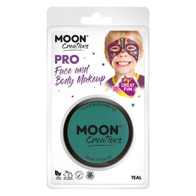 Moon Creations Pro Face Paint Cake Pot Teal Smiffys _1
