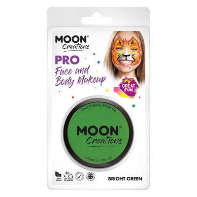Moon Creations Pro Face Paint Cake Pot Bright Gre Smiffys _1