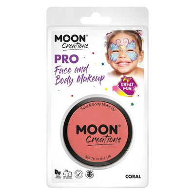 Moon Creations Pro Face Paint Cake Pot Coral Smiffys _1