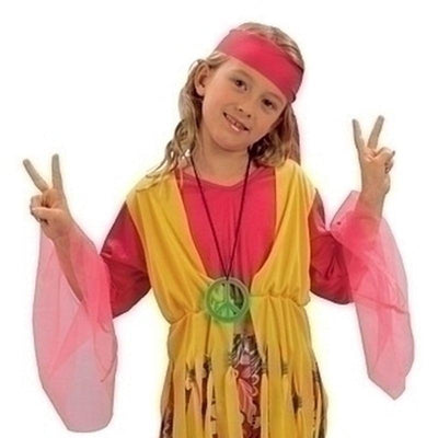 Girls Hippy Girl Large Childrens Costumes Female Large 9 12 Years Bristol Novelty _1