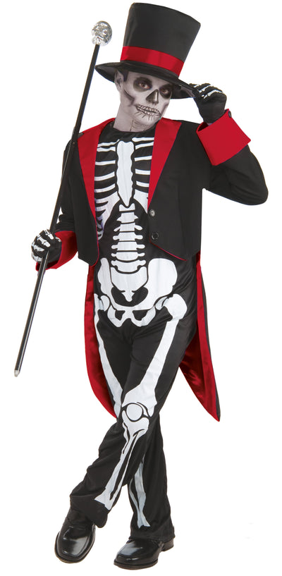 Mr Bone Jangles Large Childrens Costumes Male Large 9 12 Years Bristol Novelty _1