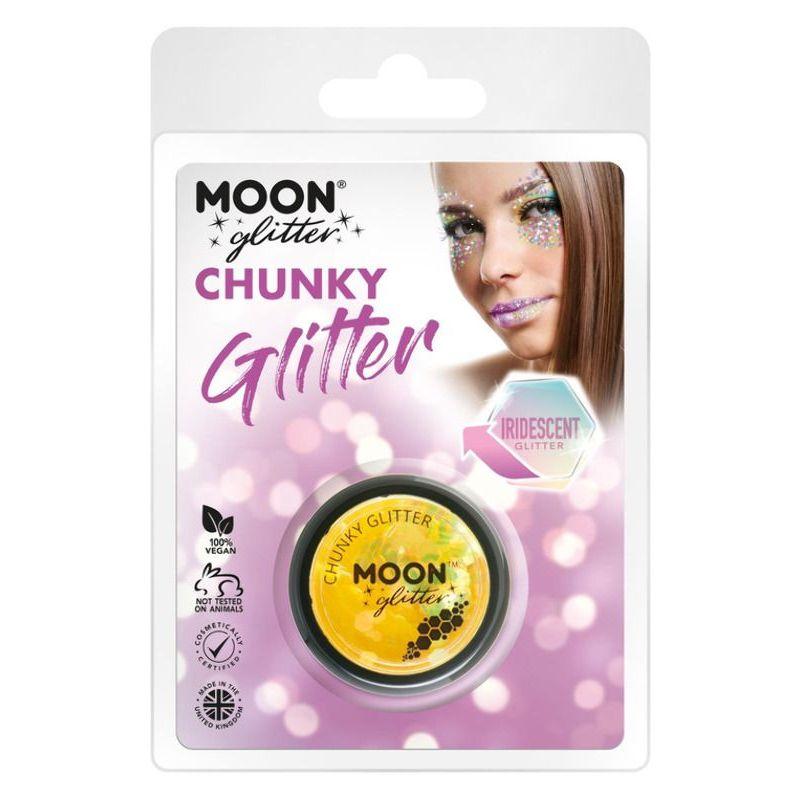 Moon Glitter Iridescent Chunky Gel Clamshell 3g Choice of 8 Colours Costume Make Up
