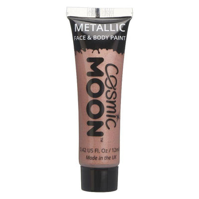 Cosmic Moon Metallic Face & Body Paint Rose Gold Smiffys _1