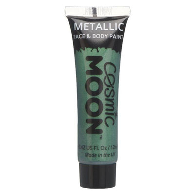 Cosmic Moon Metallic Face & Body paint Green Smiffys _1