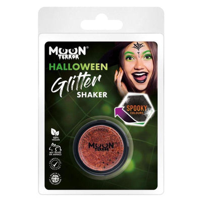 Moon Terror Halloween Glitter Shakers Orange Smiffys _1