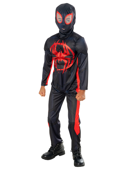Spider-Man Miles Morales Kids Muscle Costume Into the Spiderverse