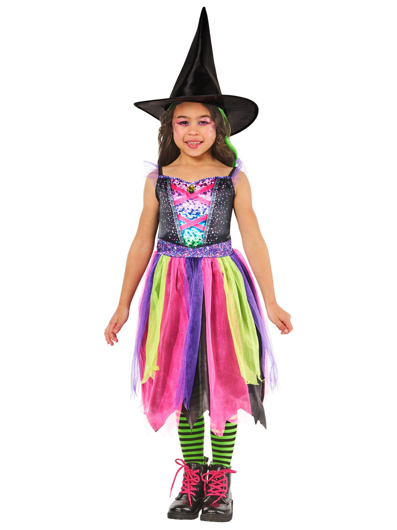 Bright-Night Witch Costume Dress for Girls