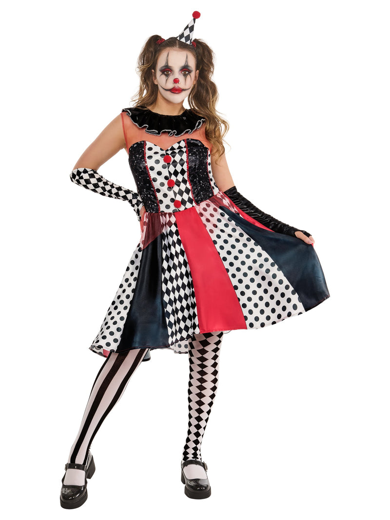 Monochrome Clown Dress for Women