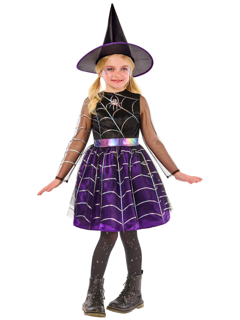 Cobweb Witch Costume Dress for Girls