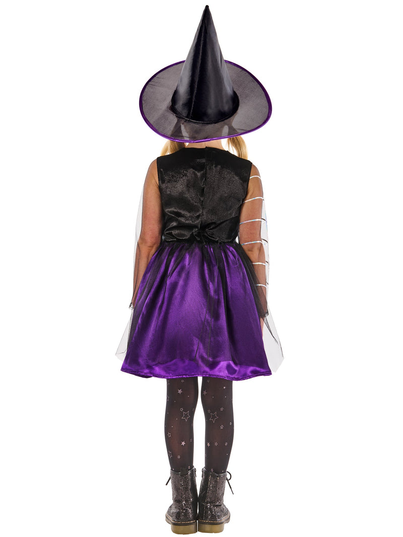 Cobweb Witch Costume Dress for Girls