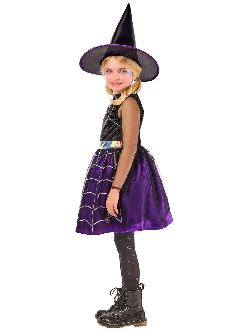 Cobweb Witch Costume Dress for Girls