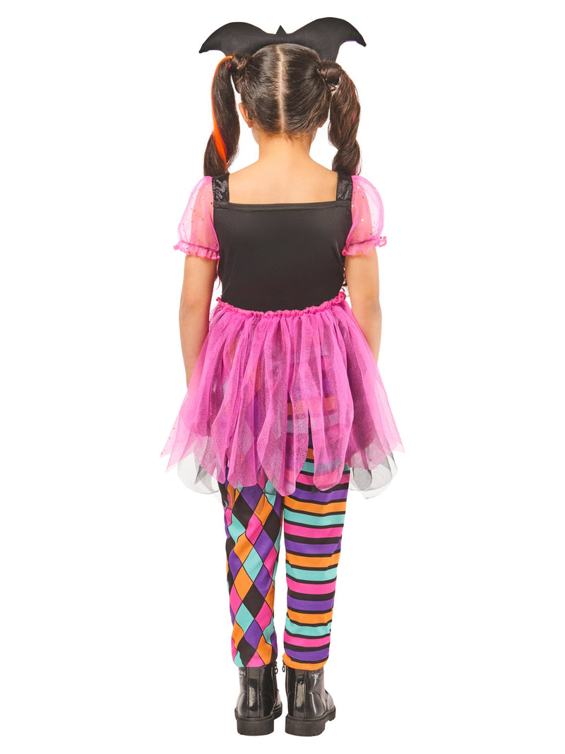 Harlequin Girl Pink Costume Dress