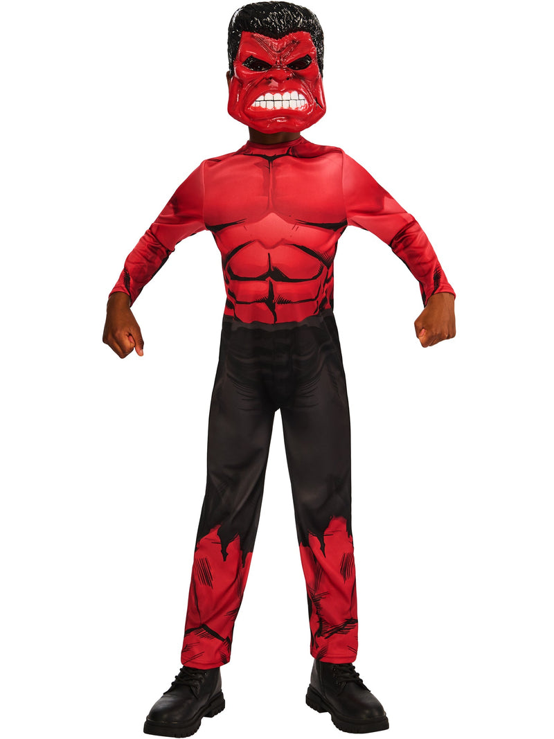 Red Hulk Child Jumpsuit Costume and Mask New World Order Movie