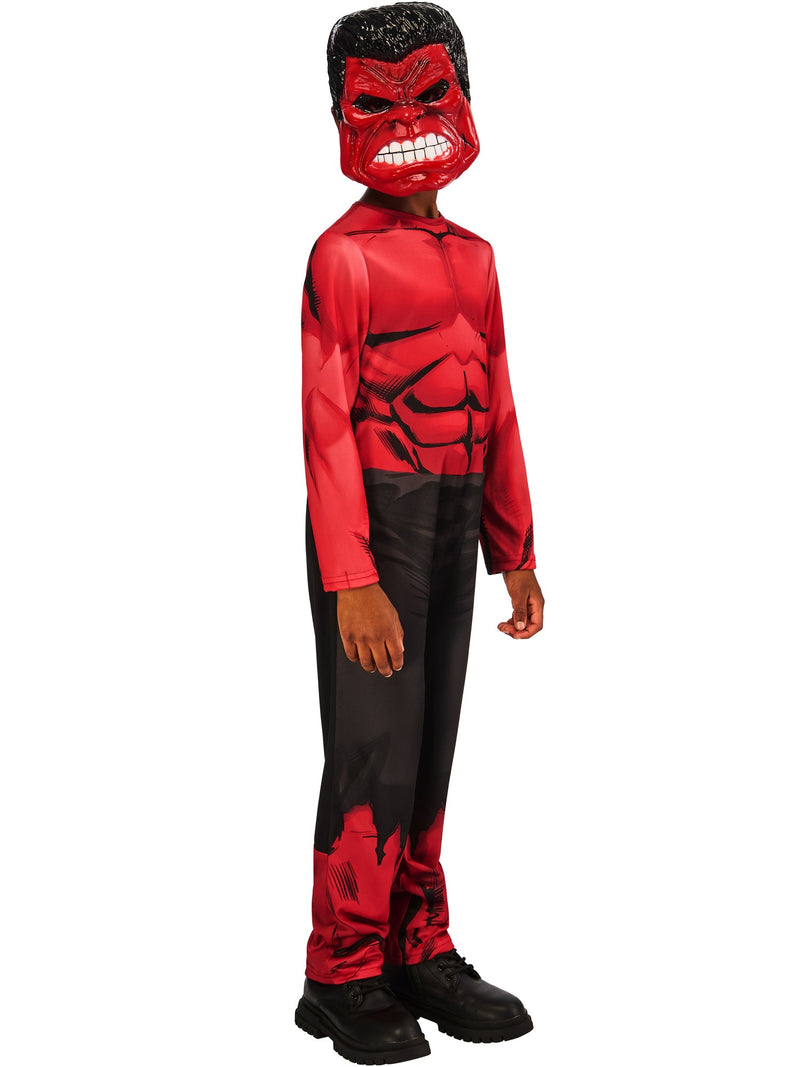 Red Hulk Child Jumpsuit Costume and Mask New World Order Movie