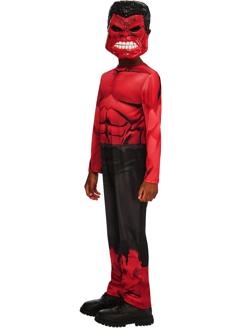 Red Hulk Child Jumpsuit Costume and Mask New World Order Movie
