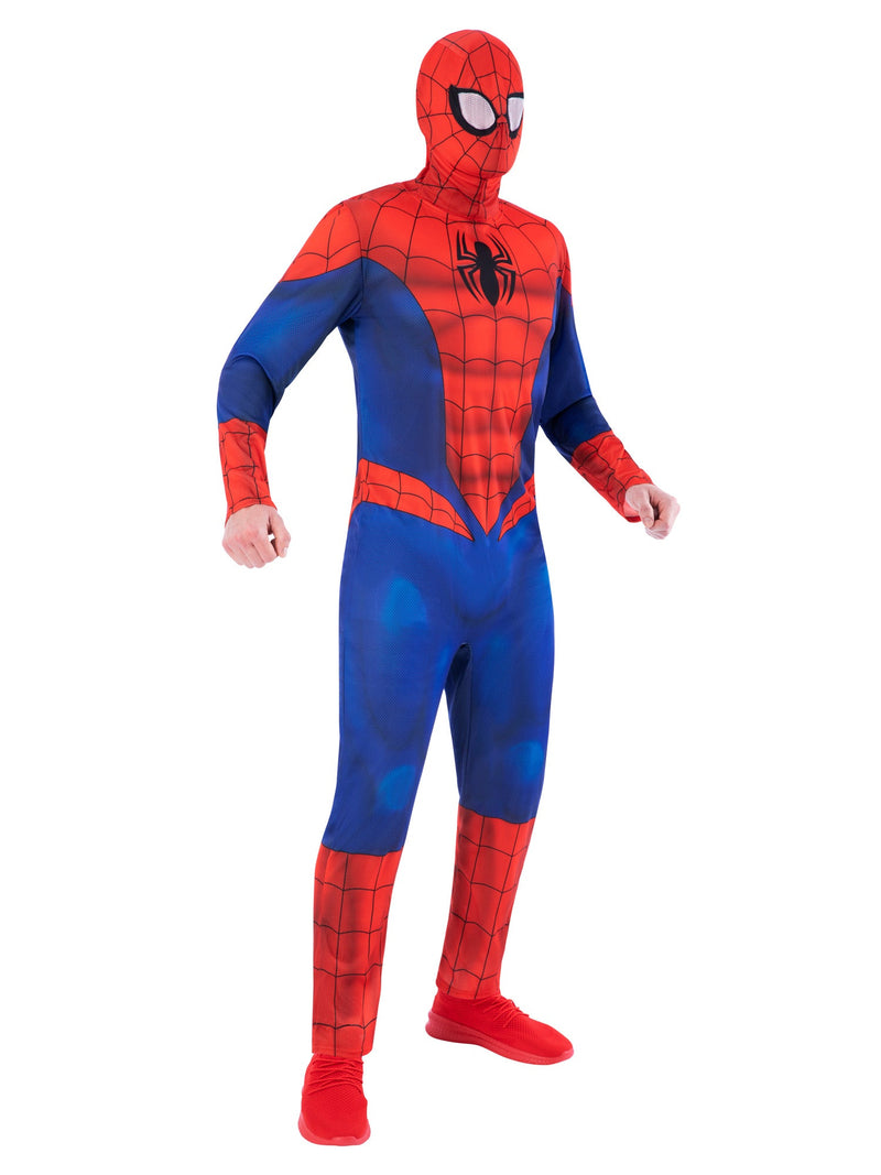 Spider-Man Adult Costume Classic Look Jumpsuit and Mask for Halloween Cosplay