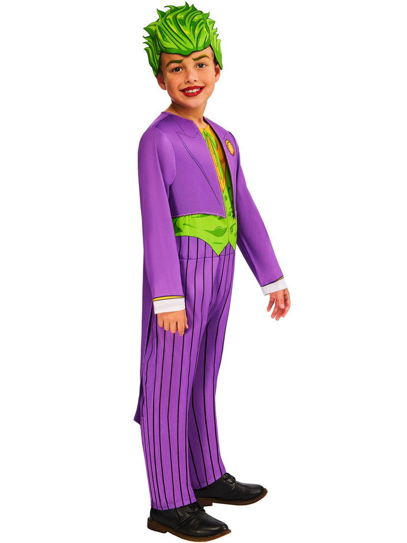 Joker Kids Costume Jumpsuit with Jacket and Headpiece