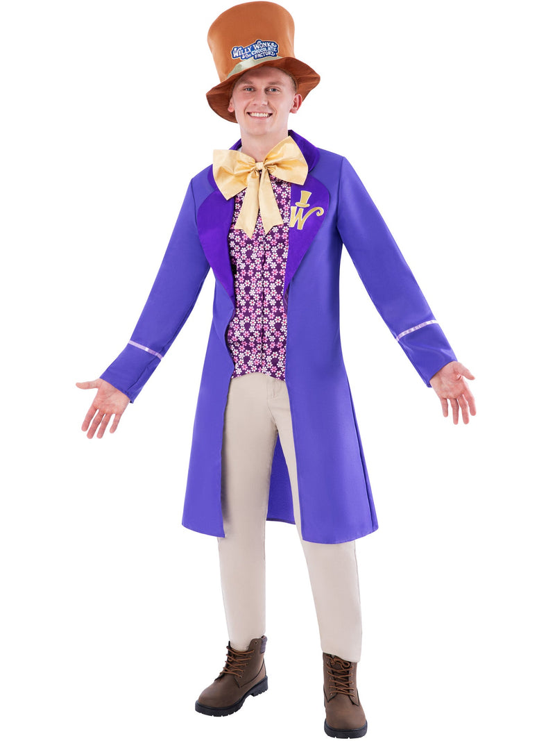 Willy Wonka Costume for Men Top and Hat