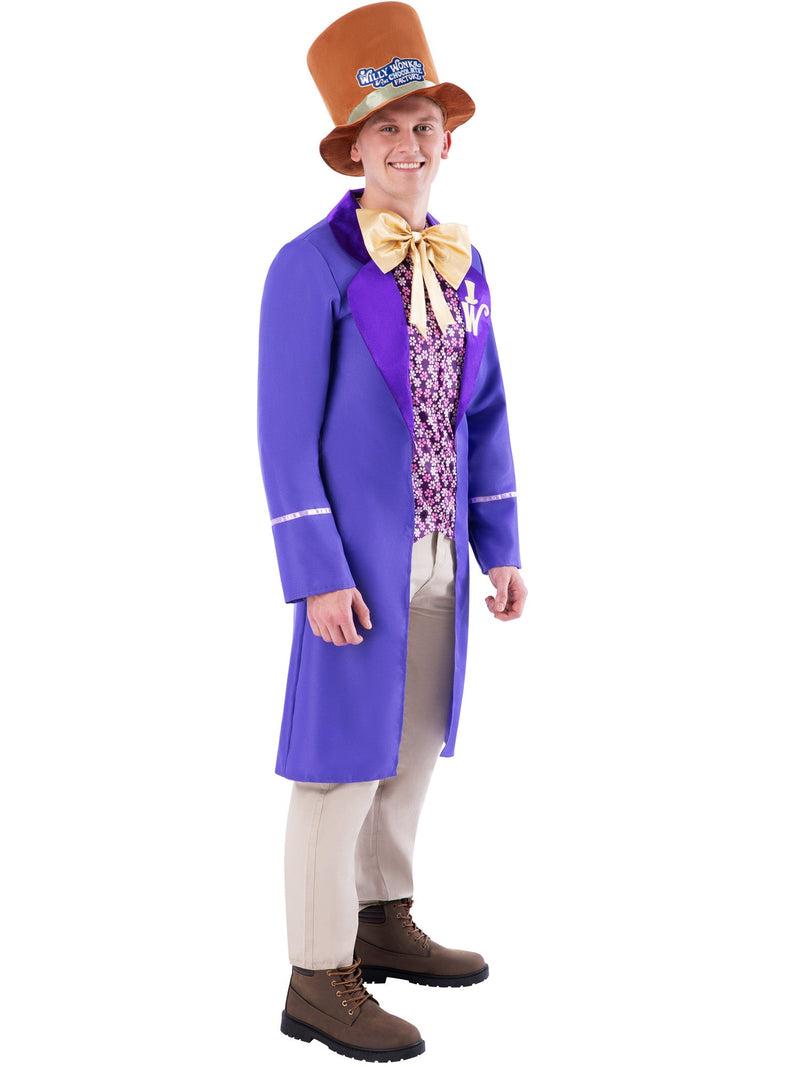 Willy Wonka Costume for Men Top and Hat