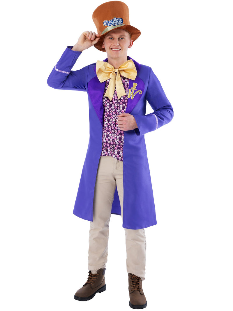 Willy Wonka Costume for Men Top and Hat
