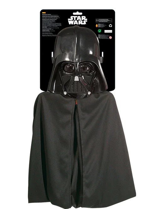Darth Vader Cape Mask Kids Dress Up Costume Set Star Wars