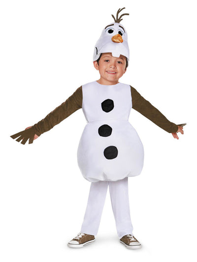 Disney Frozen Olaf Deluxe Costume Child Snowman Jumpsuit Smiffys sm-129929 1