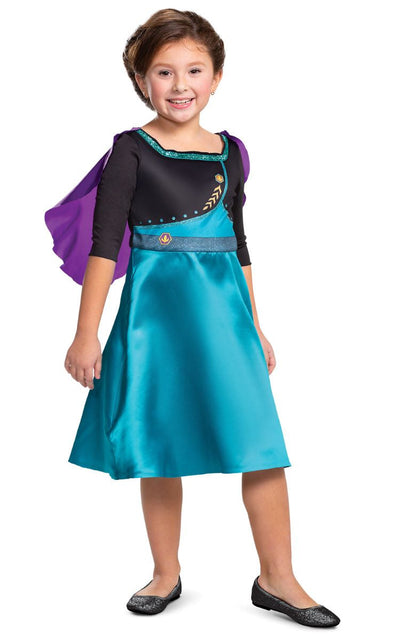 Disney Queen Anna Costume Child Dress Cape Smiffys sm-140059 1