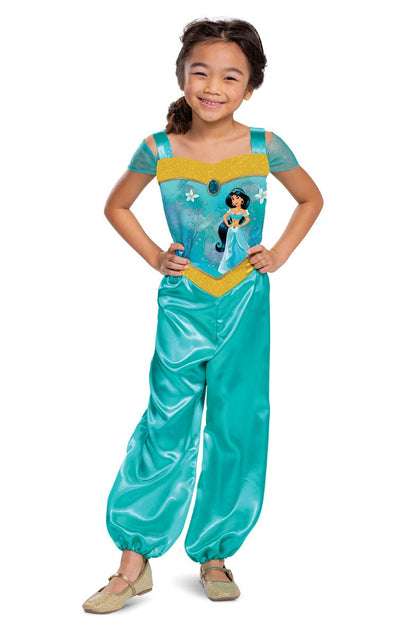 Disney Jasmine Costume Child Green Jumpsuit Smiffys sm-140409 1